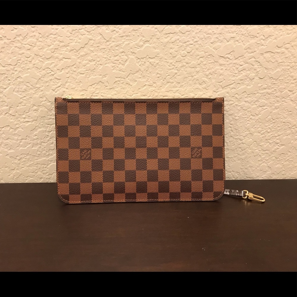Louis Vuitton Neverfull Pochette / Wristlet Damier - Picture 2 of 8